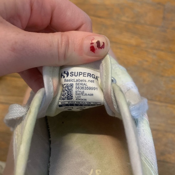 Pastel Tie-Dye Superga 1.5 inch Platform - Picture 5 of 5